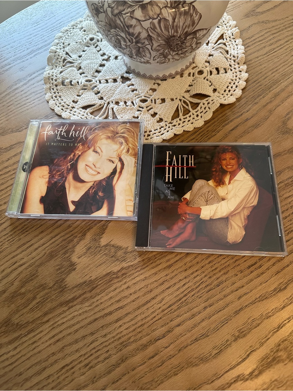 Faith Hill CD Lot - It Matters To Me & Take Me As I Am - Beige/Brown Covers